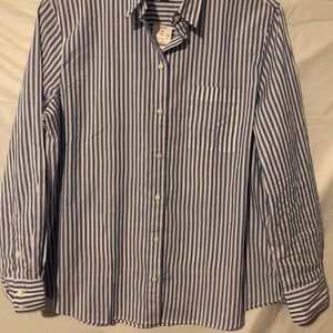 J Crew Hi Lo Relaxed Button Down Shirt